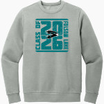 Folsom Lake Falcons District Men's Vintage Wash Fleece Crewneck Sweatshirt Front Thumbnail