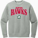APIS Hawks District Men's Vintage Wash Fleece Crewneck Sweatshirt Front Thumbnail