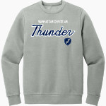 Manhattan Christian Thunder <span class="pdp-name-mascot">Manhattan Christian Thunder</span> District Men's Vintage Wash Fleece Crewneck Sweatshirt Front Thumbnail