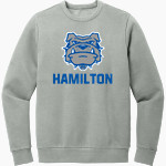 Hamilton Big Blue <span class="pdp-name-mascot">Hamilton Bull Dogs</span> District Men's Vintage Wash Fleece Crewneck Sweatshirt Front Thumbnail