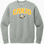 Canjo Cougars <span class="pdp-name-mascot">Canjo Cougars</span> District Men's Vintage Wash Fleece Crewneck Sweatshirt Front Thumbnail
