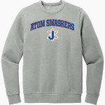 Johnson Atom Smashers <span class="pdp-name-mascot">Sol C. Johnson Atom Smashers</span> District Men's Vintage Wash Fleece Crewneck Sweatshirt Front Thumbnail