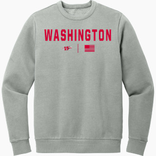 District Men's Vintage Wash Fleece Crewneck Sweatshirt