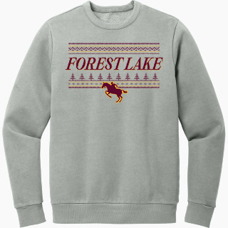 District Men's Vintage Wash Fleece Crewneck Sweatshirt