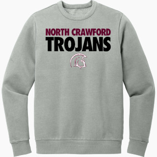 District Men's Vintage Wash Fleece Crewneck Sweatshirt