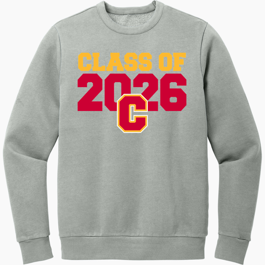 COFFEEVILLE HIGH SCHOOL PIRATES District Men's Vintage Wash Fleece Crewneck Sweatshirt