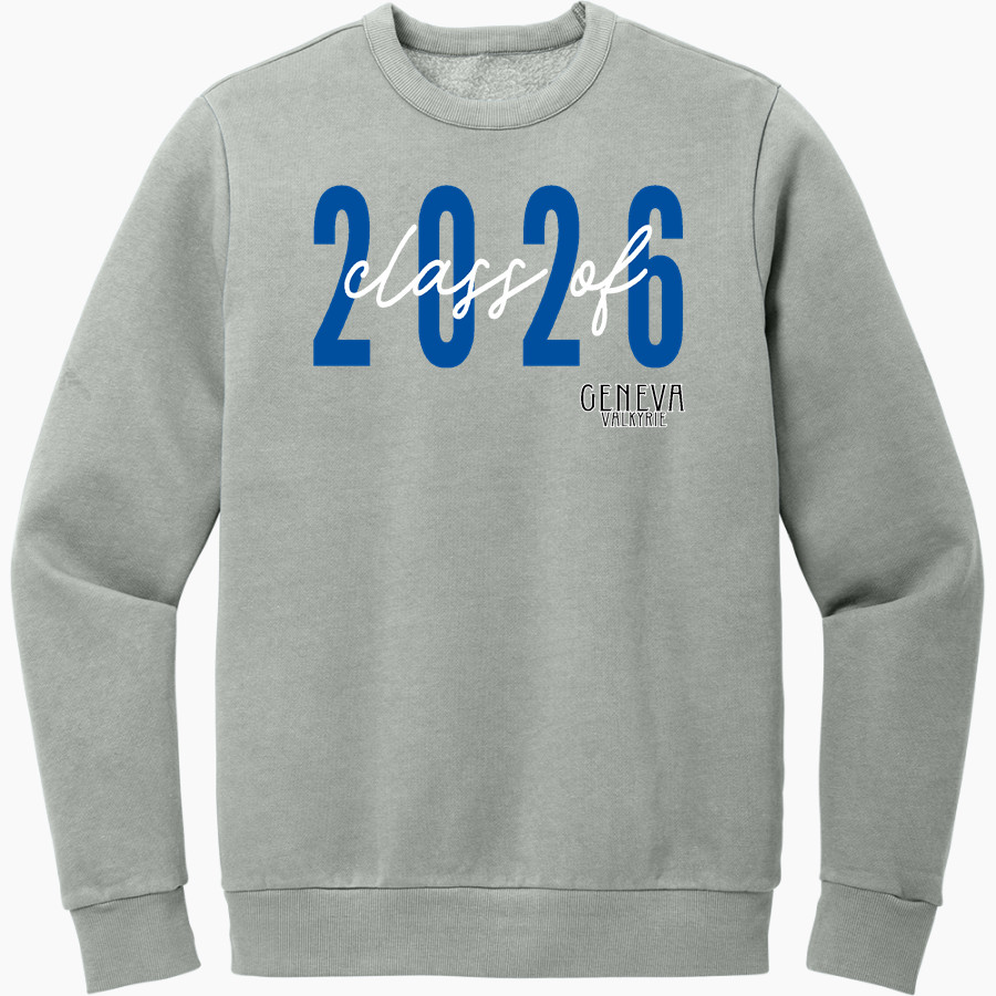 Geneva Valkyrie District Men's Vintage Wash Fleece Crewneck Sweatshirt