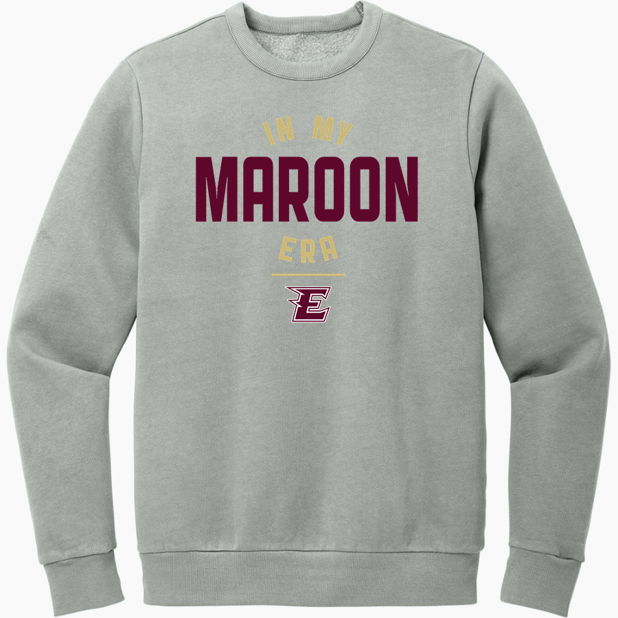 ELGIN HIGH SCHOOL MAROONS District Men's Vintage Wash Fleece Crewneck Sweatshirt