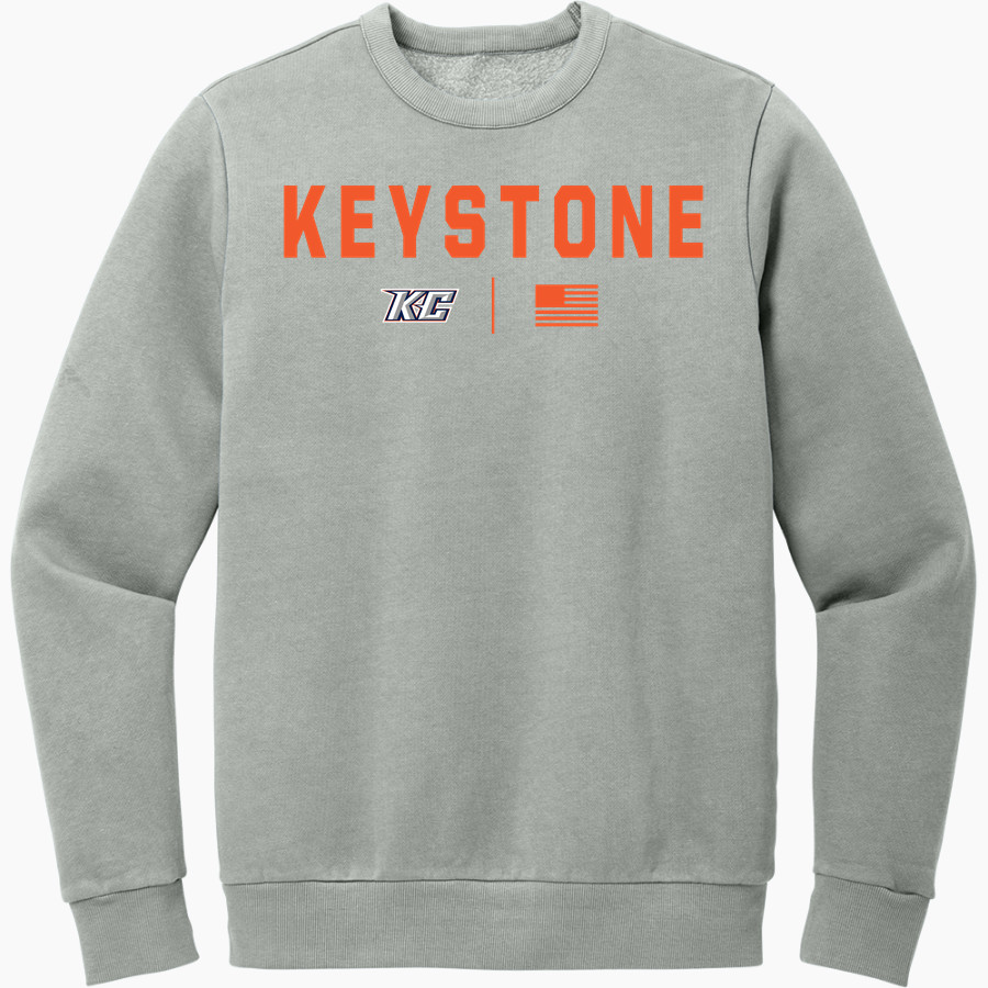 Keystone College The Official Online Store <span class="pdp-name-mascot">Keystone Giants</span> District Men's Vintage Wash Fleece Crewneck Sweatshirt