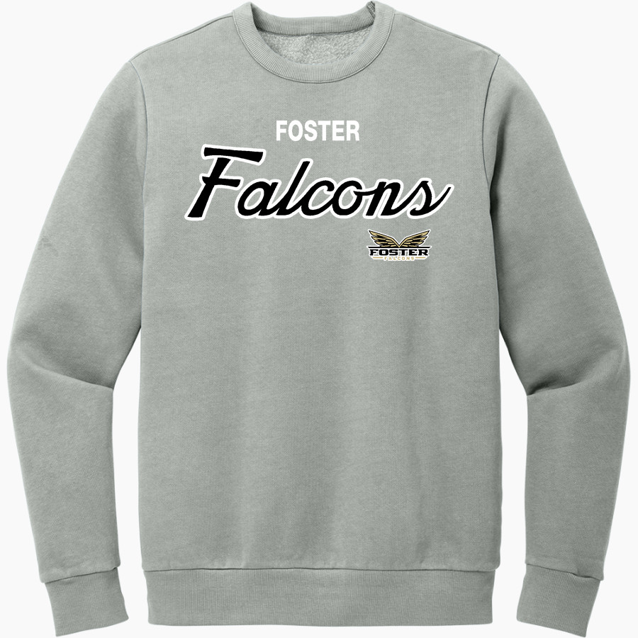 FOSTER HIGH SCHOOL FALCONS <span class="pdp-name-mascot">FOSTER FALCONS</span> District Men's Vintage Wash Fleece Crewneck Sweatshirt