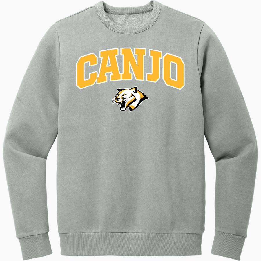 Canjo Cougars <span class="pdp-name-mascot">Canjo Cougars</span> District Men's Vintage Wash Fleece Crewneck Sweatshirt