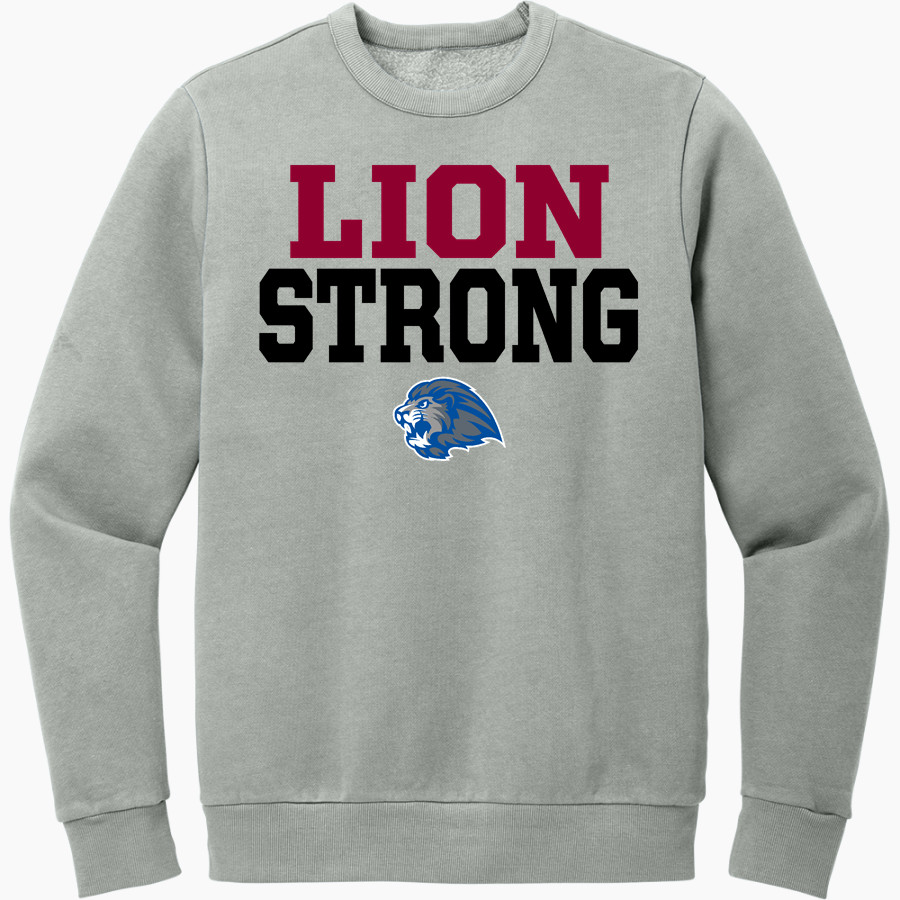 CEDAR LAKE CHRISTIAN ACADEMY LIONS District Men's Vintage Wash Fleece Crewneck Sweatshirt