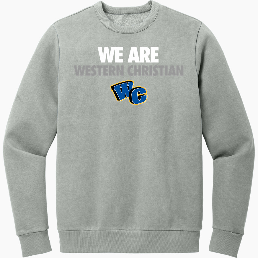 Western Christian Lancers <span class="pdp-name-mascot">Western Christian Lancers</span> District Men's Vintage Wash Fleece Crewneck Sweatshirt