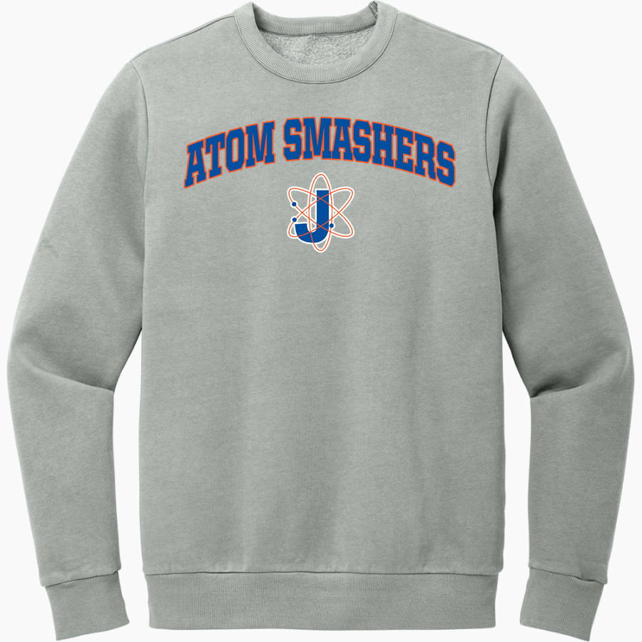Johnson Atom Smashers <span class="pdp-name-mascot">Sol C. Johnson Atom Smashers</span> District Men's Vintage Wash Fleece Crewneck Sweatshirt
