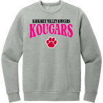 Kankakee Valley Kougars Kougars <span class="pdp-name-mascot">Kankakee Valley Kougars Kougars</span> District Men's Vintage Wash Fleece Crewneck Sweatshirt Front Thumbnail