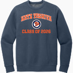 Katz Yeshiva Storm District Men's Vintage Wash Fleece Crewneck Sweatshirt Front Thumbnail