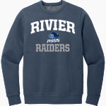 Rivier University Official Store of the Raiders <span class="pdp-name-mascot">Rivier University Raiders</span> District Men's Vintage Wash Fleece Crewneck Sweatshirt Front Thumbnail