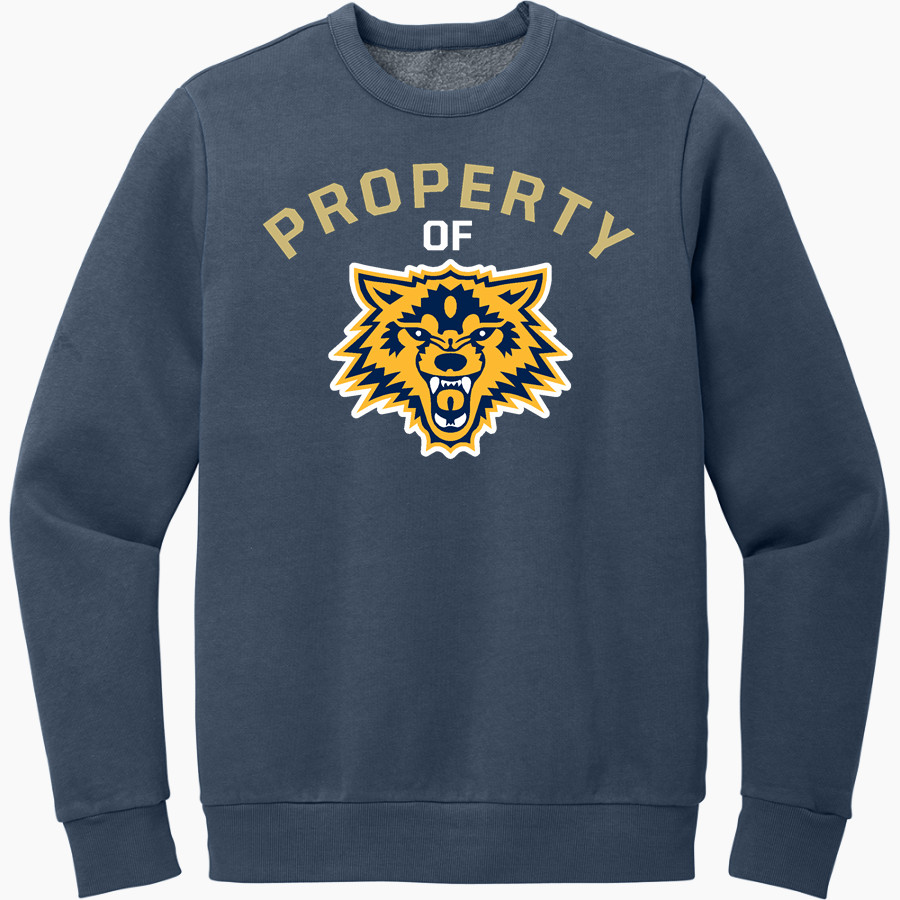 LOPEZ HIGH SCHOOL LOBOS <span class="pdp-name-mascot">LOPEZ LOBOS</span> District Men's Vintage Wash Fleece Crewneck Sweatshirt