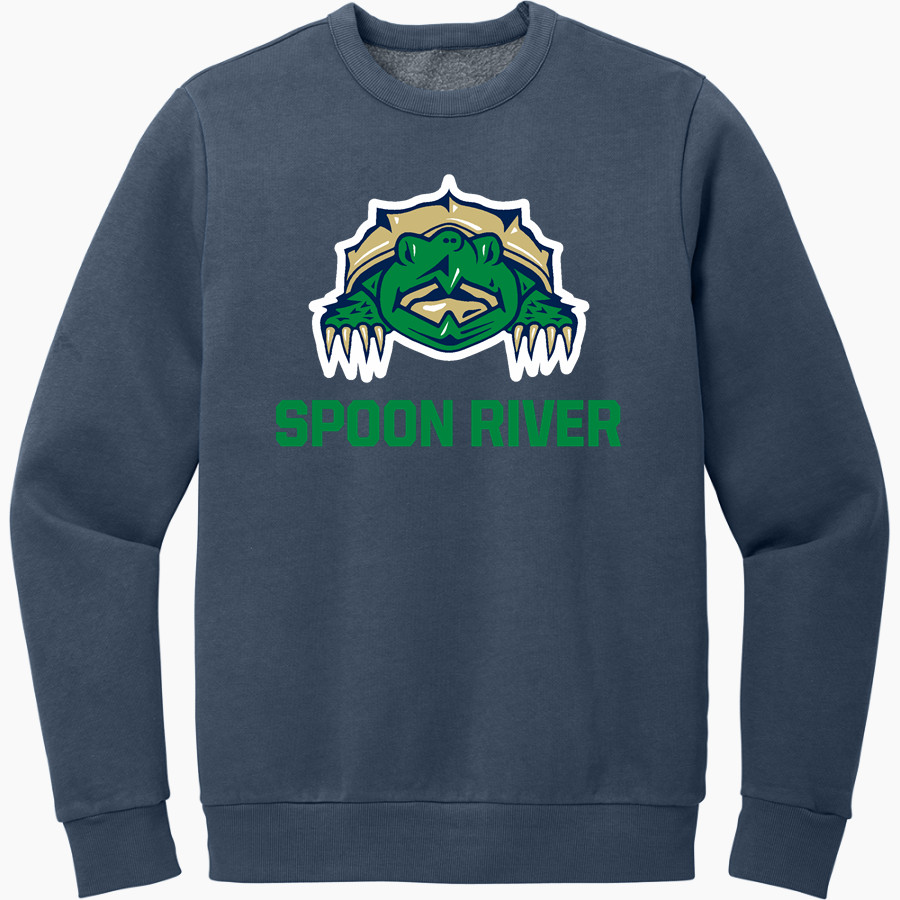 <span class="pdp-name-mascot">Spoon River Snappers</span> District Men's Vintage Wash Fleece Crewneck Sweatshirt