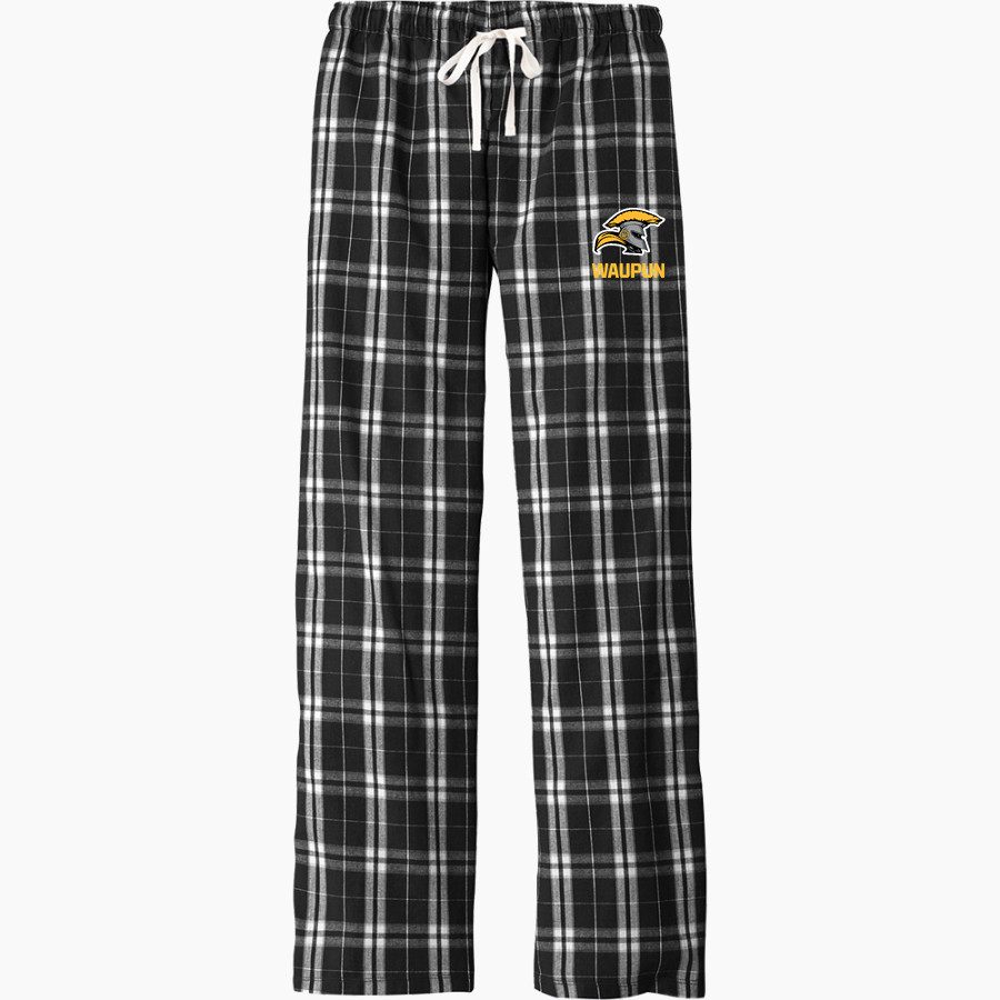 WAUPUN HIGH SCHOOL WARRIORS District Women's Flannel Plaid Pant