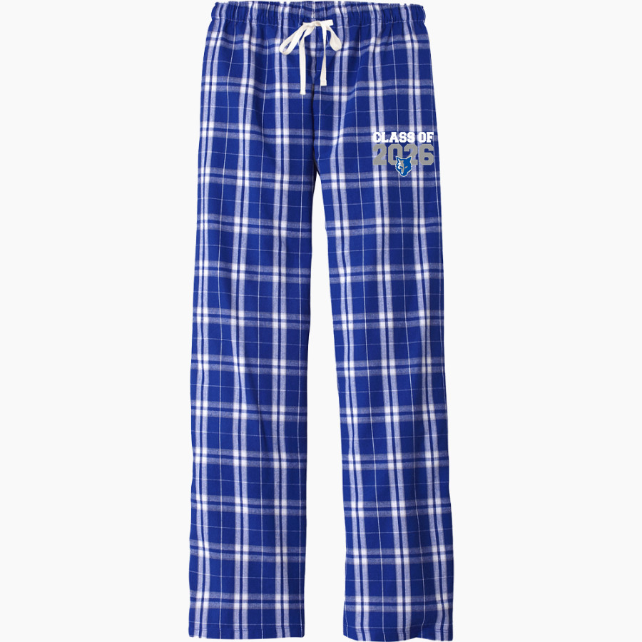 LEHMAN HIGH SCHOOL LOBOS District Women's Flannel Plaid Pant