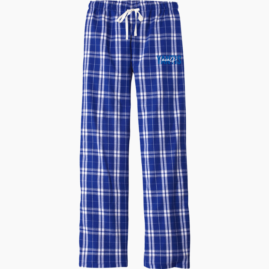 YANTIS HIGH SCHOOL OWLS District Women's Flannel Plaid Pant