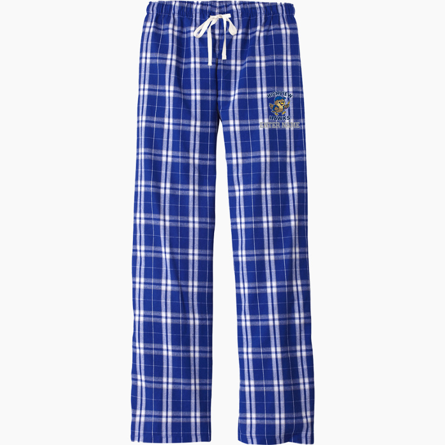 Highview Hawks <span class="pdp-name-mascot">Highview Elementary School Hawks</span> District Women's Flannel Plaid Pant