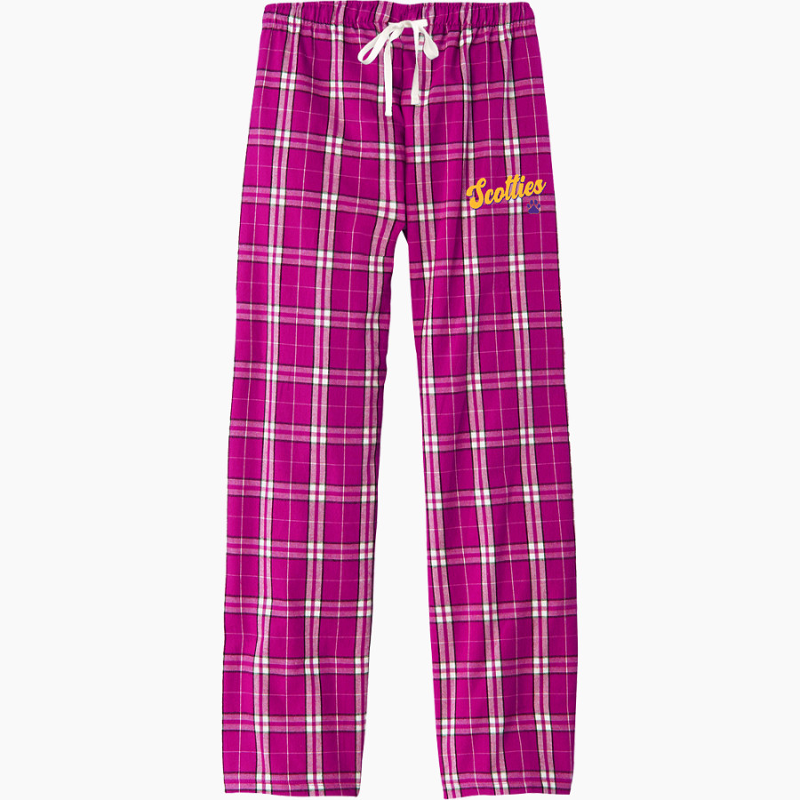 Ballston Spa Scotties The Official Online Store <span class="pdp-name-mascot">Baaston Spa Scotties</span> District Women's Flannel Plaid Pant