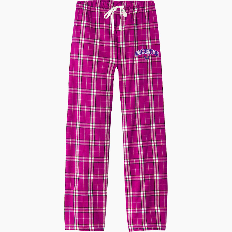 Warrenton Warriors District Women's Flannel Plaid Pant
