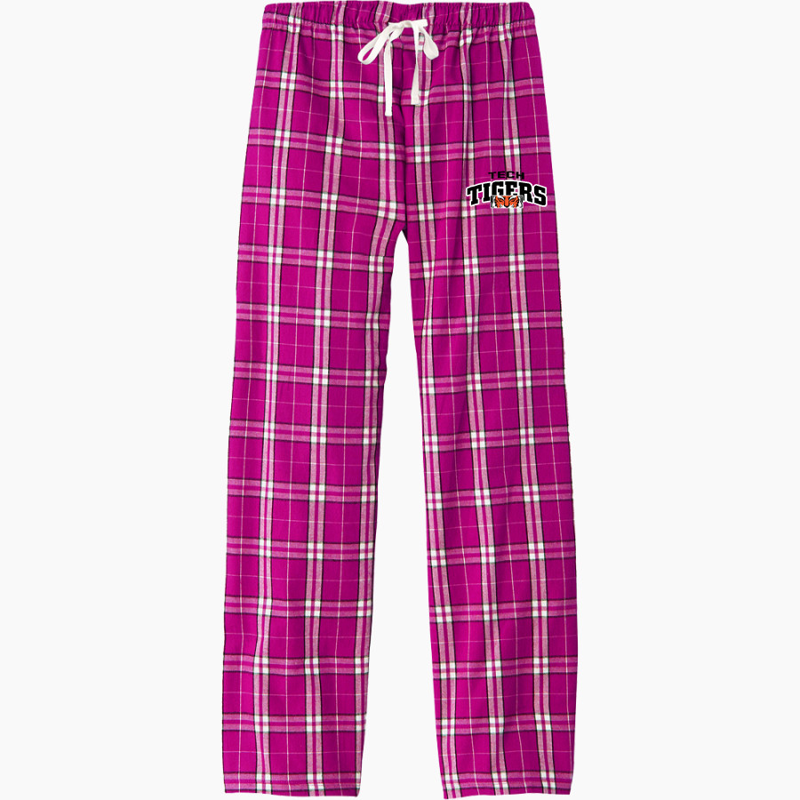 Tech High School Tigers District Women's Flannel Plaid Pant