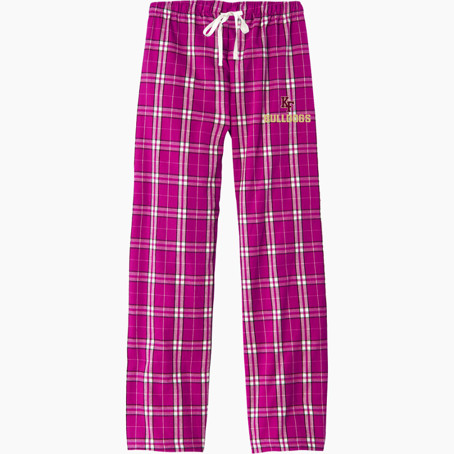 KING'S FORK HIGH SCHOOL BULLDOGS <span class="pdp-name-mascot">KINGS FORK BULLDOGS</span> District Women's Flannel Plaid Pant