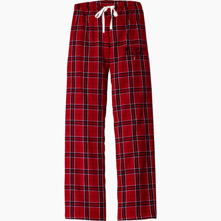 FIRST BAPTIST CHRISTIAN SCHOOL KNIGHTS <span class="pdp-name-mascot">FIRST BAPTIST KNIGHTS</span> District Women's Flannel Plaid Pant