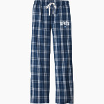 Rivier University Official Store of the Raiders District Women's Flannel Plaid Pant Front Thumbnail
