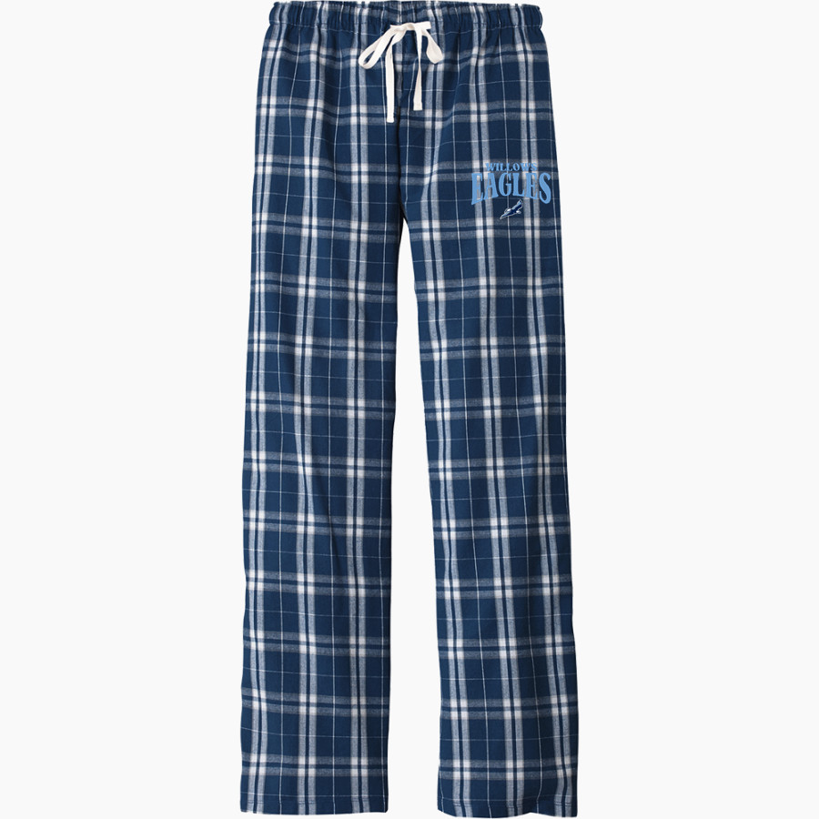 WILLOWS ACADEMY Eagles District Women's Flannel Plaid Pant