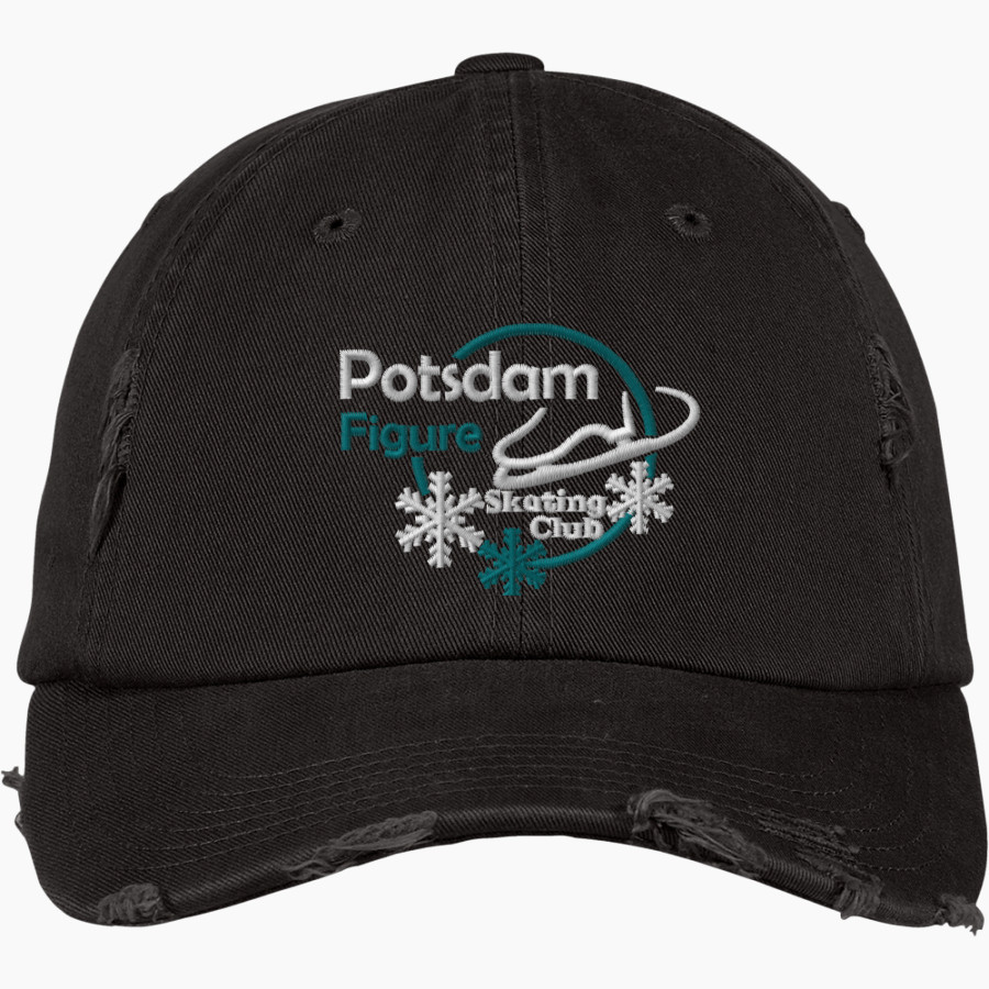 POTSDAM FIGURE SKATING CLUB POTSDAM FIGURE SKATI <span class="pdp-name-mascot">POTSDAM FIGURE SKATING CLUB</span> District Distressed Cap