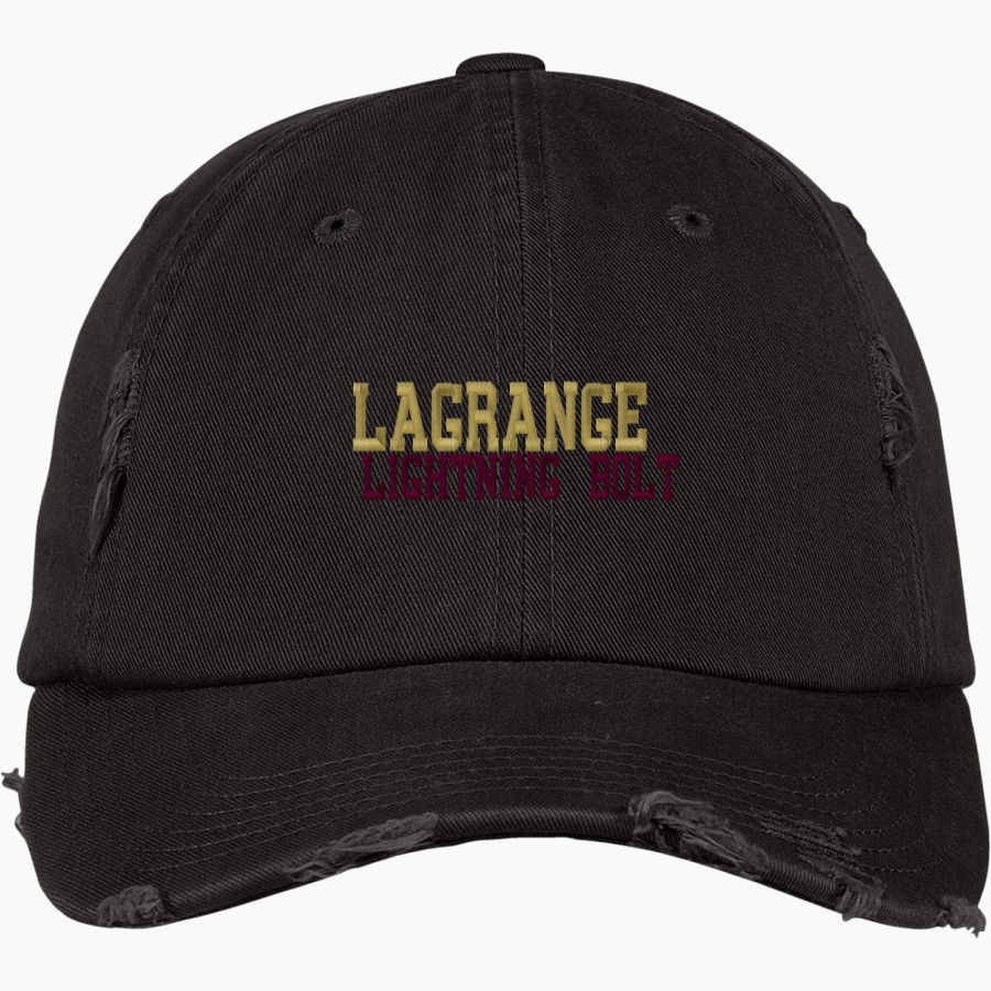 Lagrange Lightning Bolt District Distressed Cap