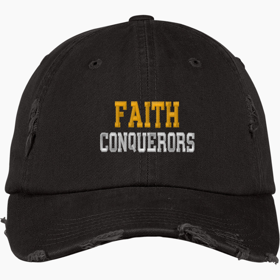 FAITH CHRISTIAN ACADEMY CONQUERORS <span class="pdp-name-mascot">FAITH CONQUERORS</span> District Distressed Cap