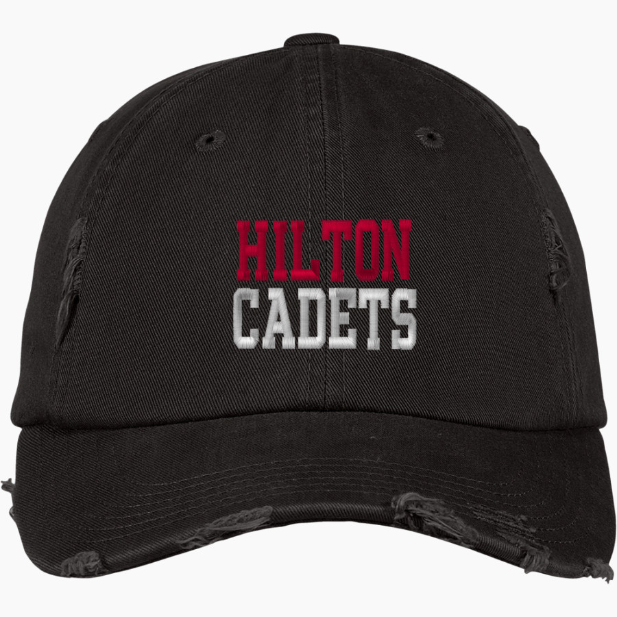 HILTON CADETS together we win <span class="pdp-name-mascot">HILTON CADETS</span> District Distressed Cap