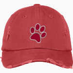 CROW HIGH SCHOOL Cougars Online Store District Distressed Cap Front Thumbnail