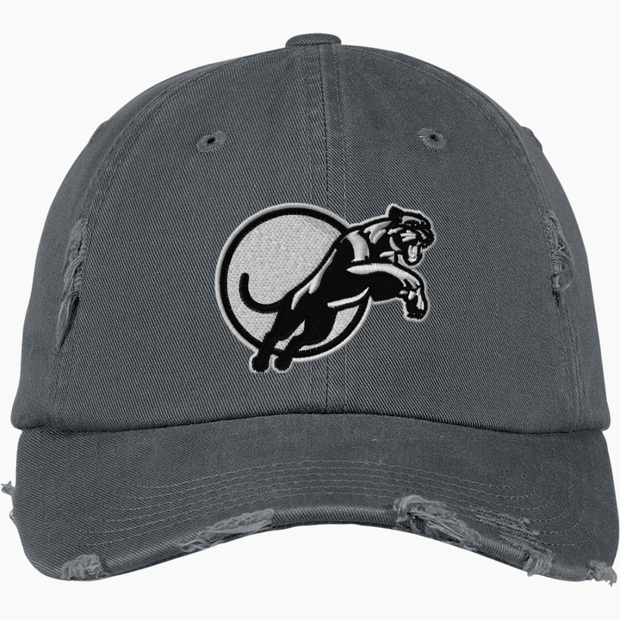 Helen S Dunn Panthers District Distressed Cap