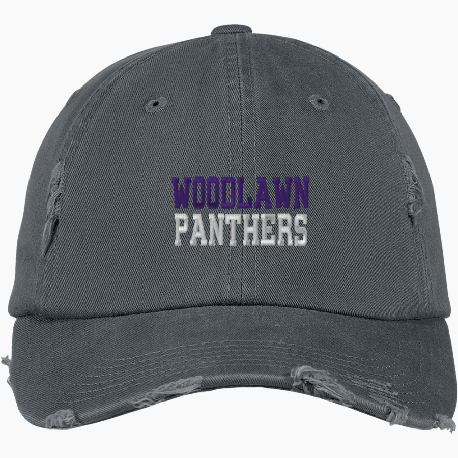 Woodlawn Panthers District Distressed Cap