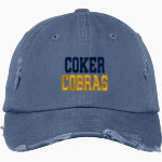 Coker Cobras <span class="pdp-name-mascot">Coker Cobras</span> District Distressed Cap Front Thumbnail