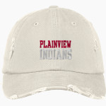 PLAINVIEW HIGH SCHOOL INDIANS <span class="pdp-name-mascot">PLAINVIEW I-27 INDIANS</span> District Distressed Cap Front Thumbnail