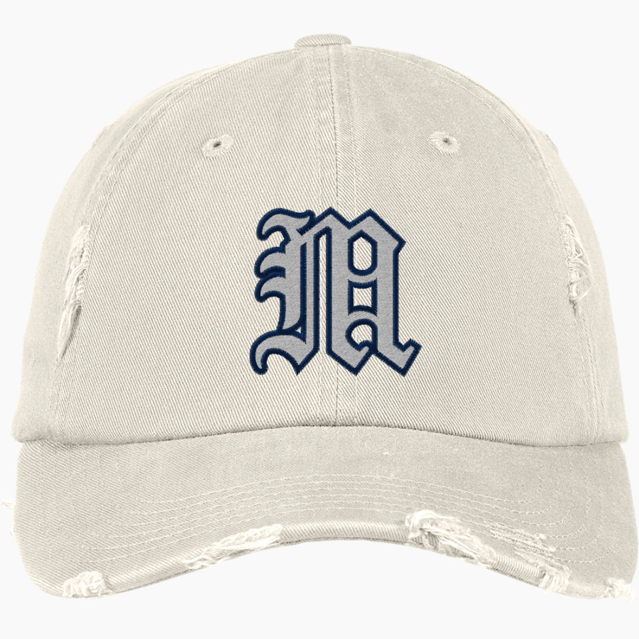 M.A.D Mavericks OFFICIAL ONLINE STORE <span class="pdp-name-mascot">Crieve Hall Youth Athletic Association Mad Mavericks</span> District Distressed Cap