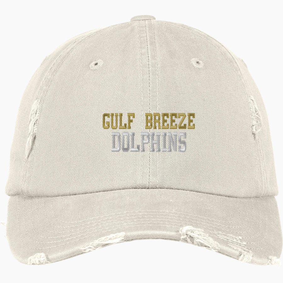 GULF BREEZE HIGH SCHOOL DOLPHINS <span class="pdp-name-mascot">GULF BREEZE DOLPHINS</span> District Distressed Cap