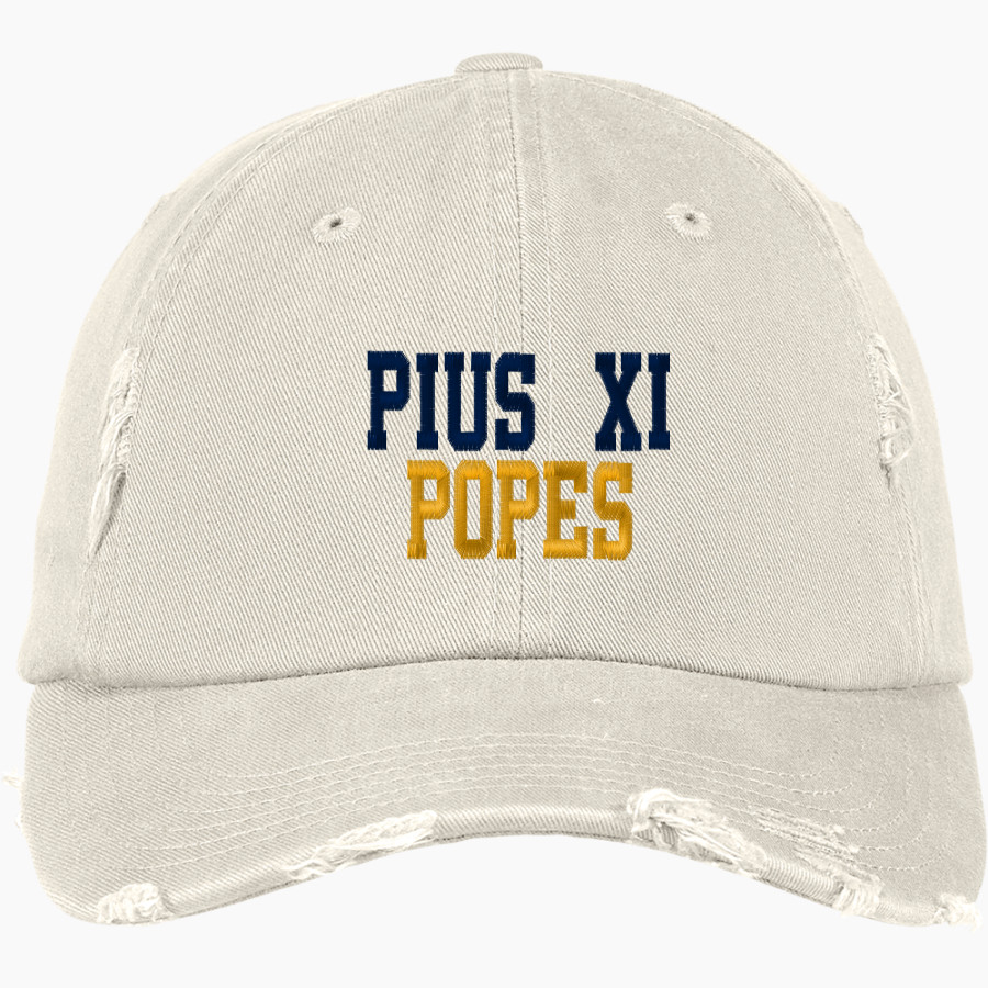 Pius XI Catholic High School Official Online Store <span class="pdp-name-mascot">Pius XI Popes</span> District Distressed Cap