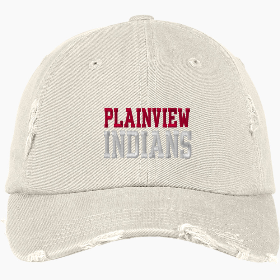 PLAINVIEW HIGH SCHOOL INDIANS <span class="pdp-name-mascot">PLAINVIEW I-27 INDIANS</span> District Distressed Cap