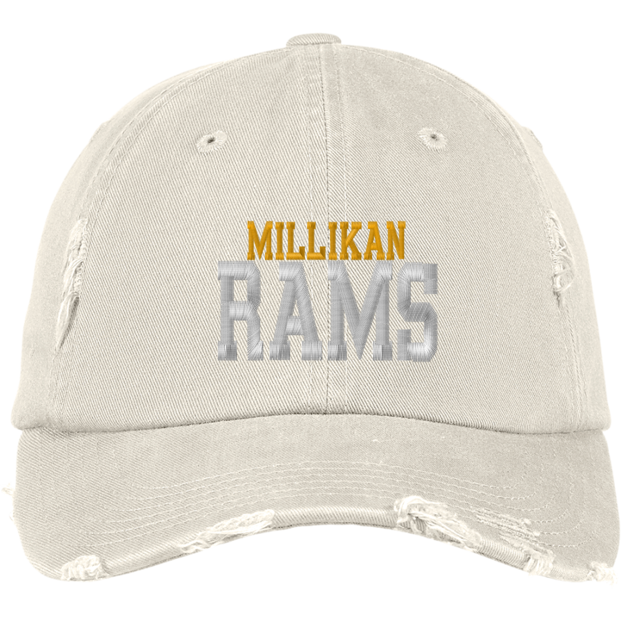 MILLIKAN HIGH SCHOOL RAMS <span class="pdp-name-mascot">MILLIKAN RAMS</span> District Distressed Cap