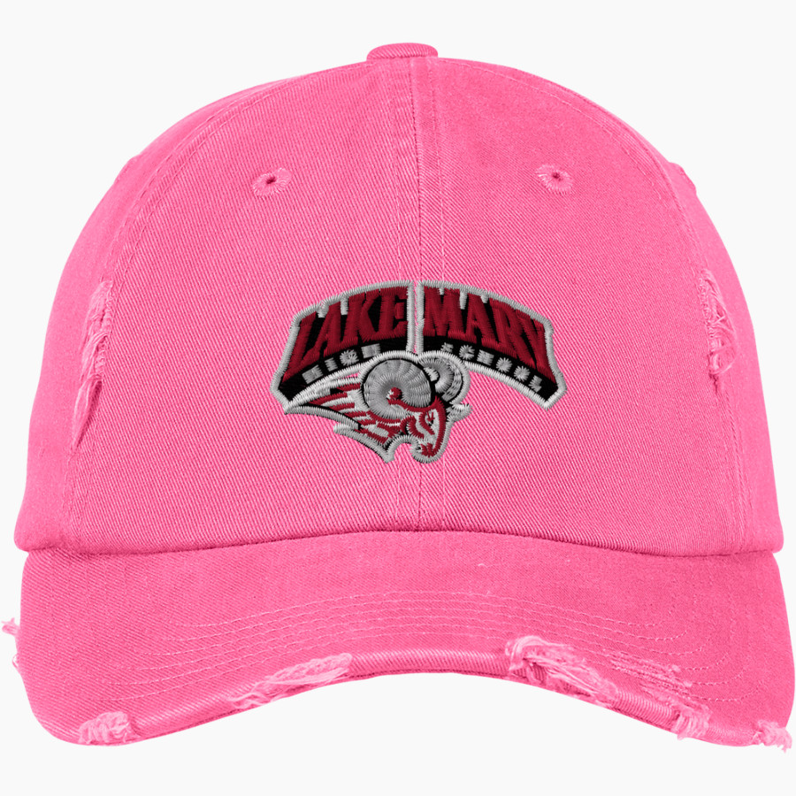 Lake Mary Rams District Distressed Cap