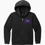 Coudersport Area Falcons <span class="pdp-name-mascot">Coudersport Area High School Falcons</span> District Youth VIT Fleece Full-Zip Hoodie Front Thumbnail